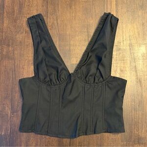 Lioness Black Zip-Up Top